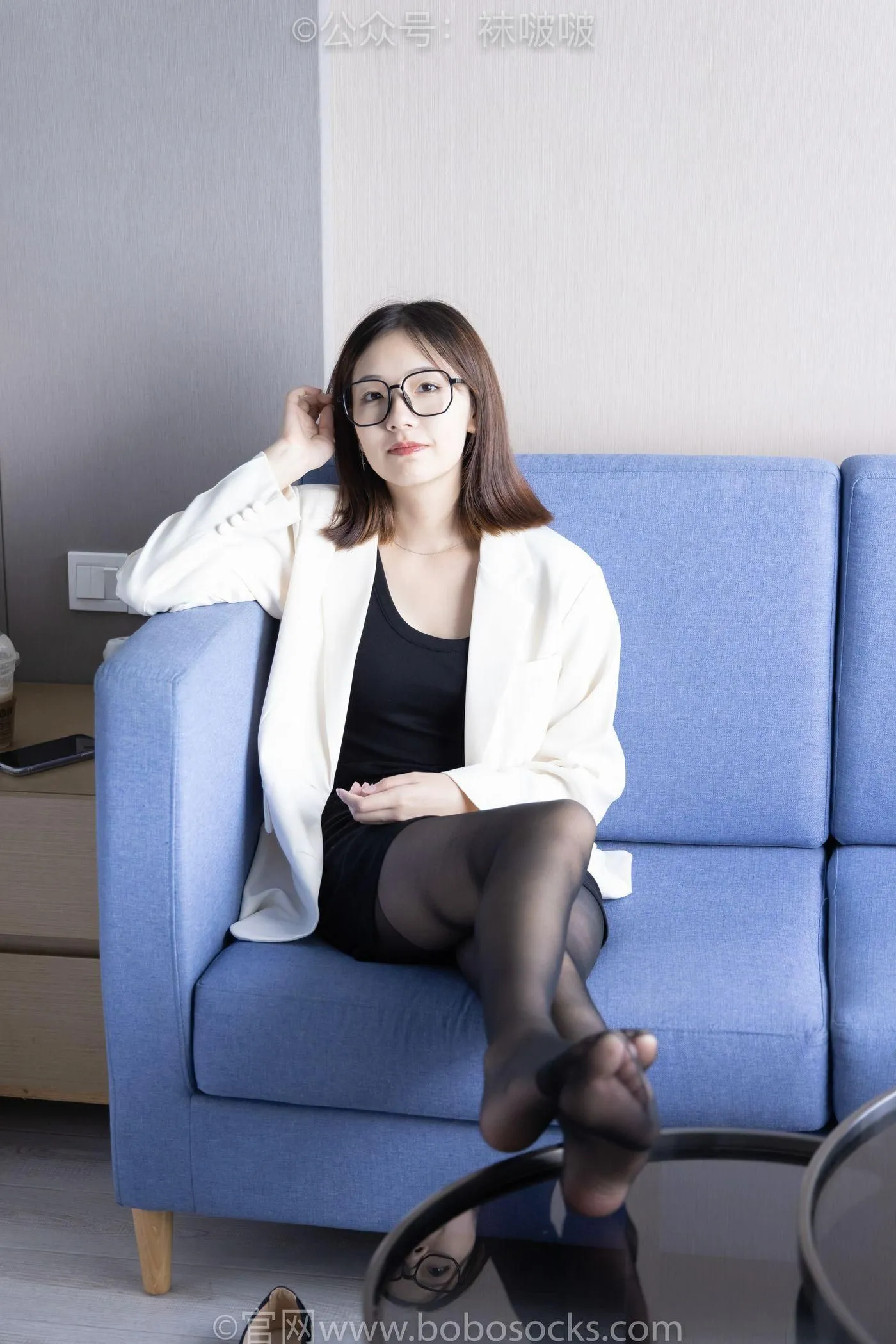[BoBoSocks袜啵啵]NO.032 小甜豆-平底鞋、黑丝 [144P]插图2